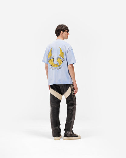 REPRESENT Represent X Belstaff Born To Bike T-Shirt - Mid Blue