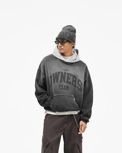 REPRESENT Represent Owners Club Contrast Hoodie - Weathered Black