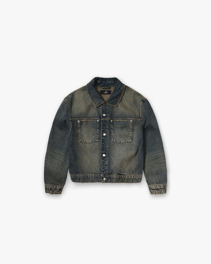 REPRESENT Denim Trucker - Blue Cream