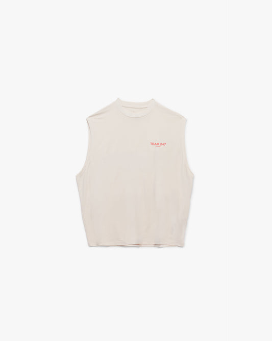 REPRESENT Team 247 Oversized Tank - Cream