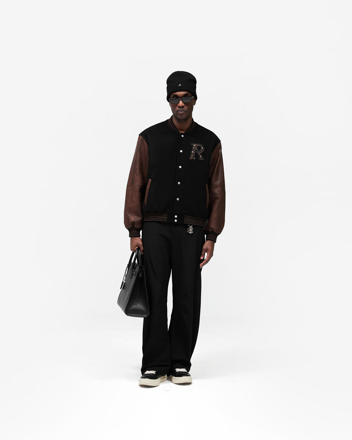 REPRESENT Varsity Bomber - Jet Black
