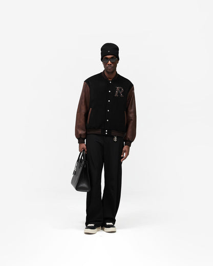 REPRESENT Varsity Bomber - Jet Black