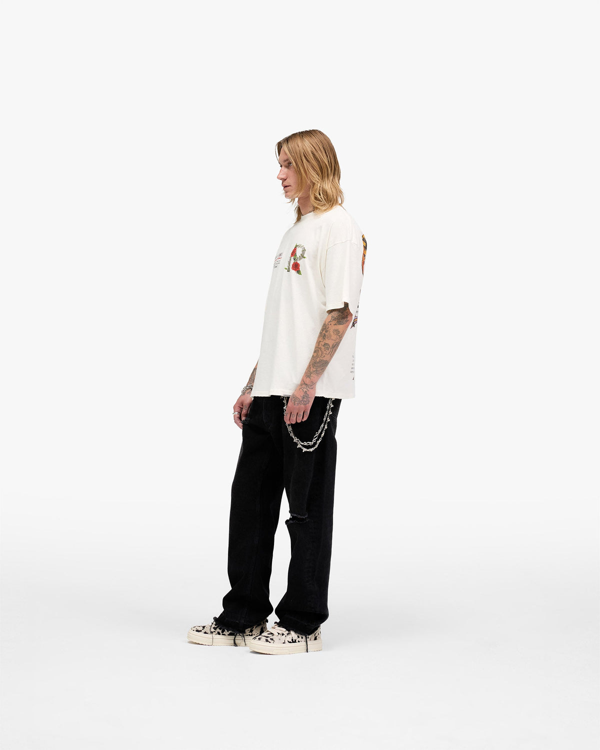 REPRESENT Represent X Guns N' Roses Tour T-Shirt - Flat White