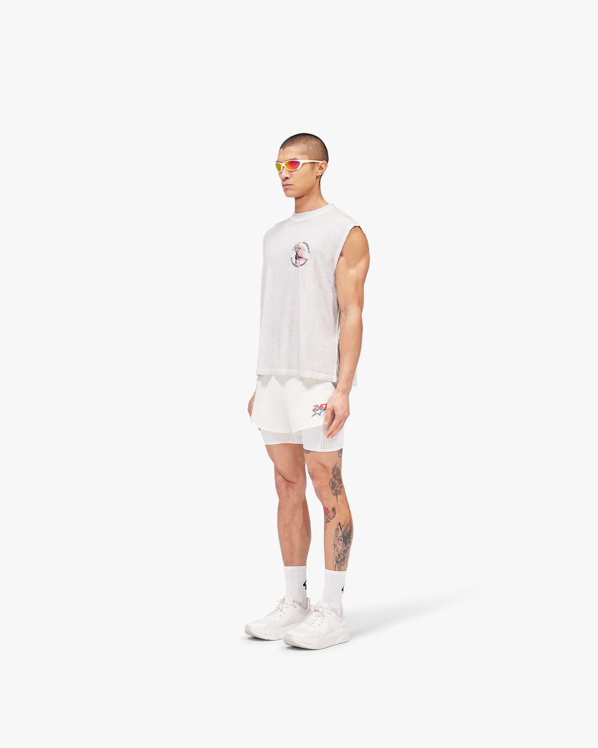 REPRESENT 247 Torch Boxy Tank - Bleach Wash