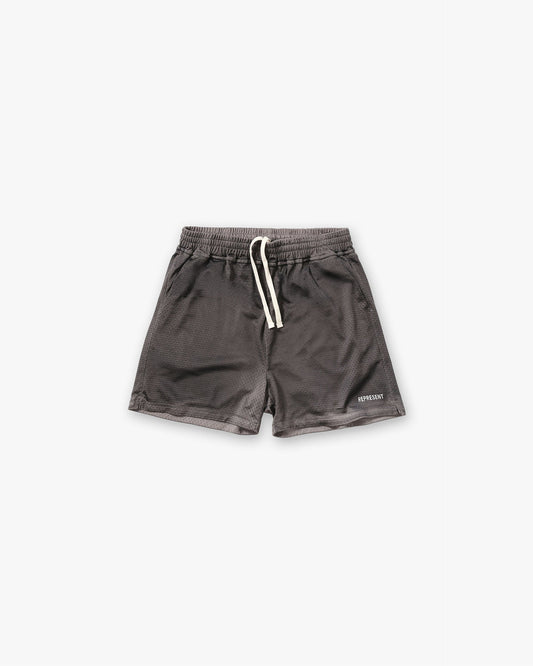 REPRESENT Washed Mesh Shorts - Vintage Grey