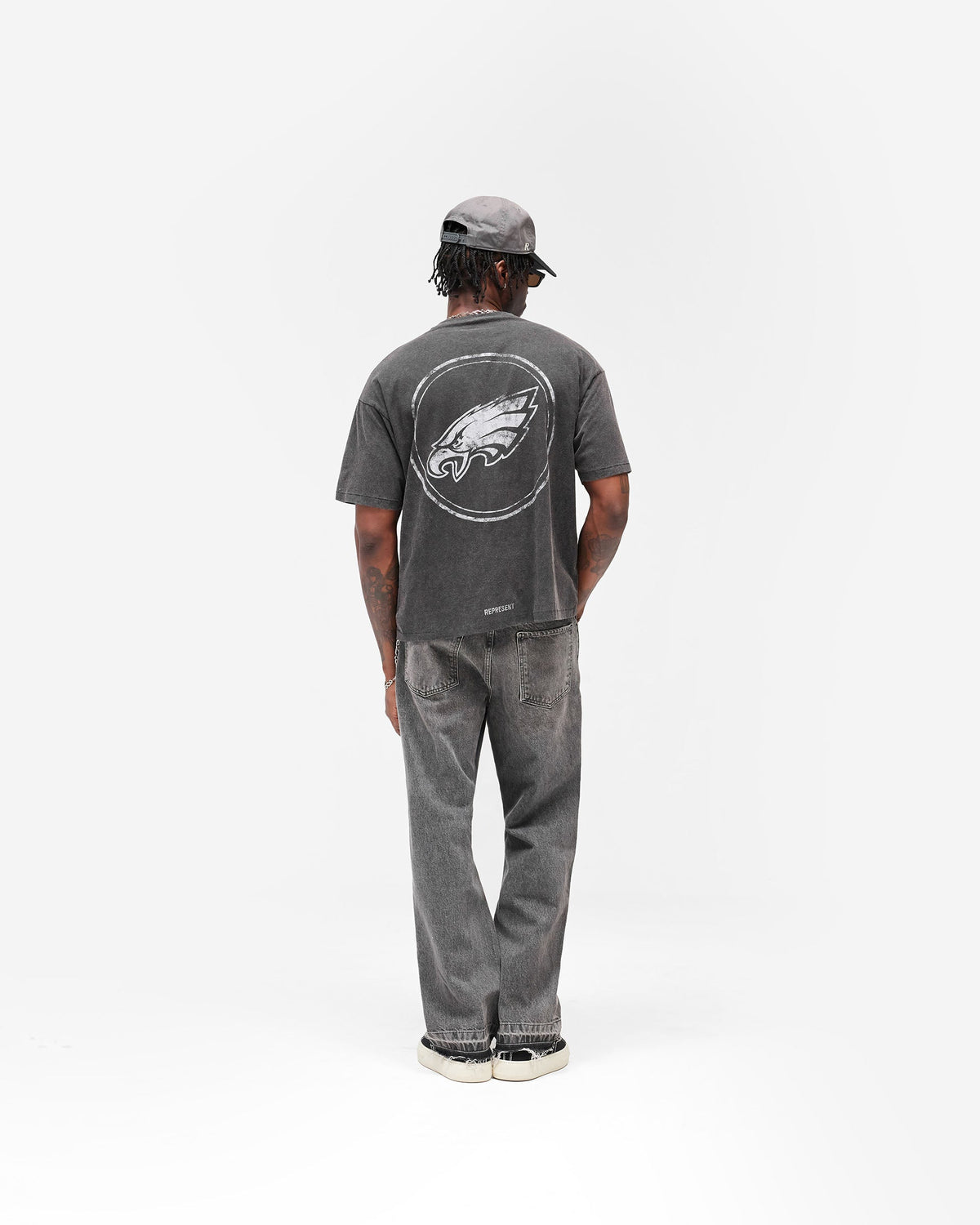 REPRESENT Philadelphia Eagles x Represent T-Shirt - Vintage Grey