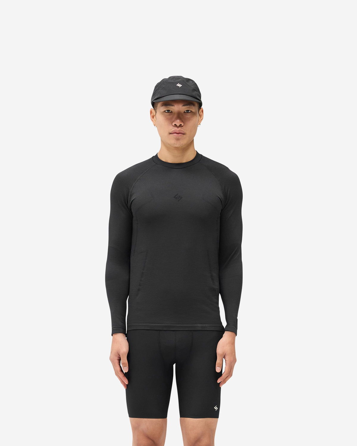 REPRESENT 247 Uprising Long Sleeve Seamless T-Shirt - Black
