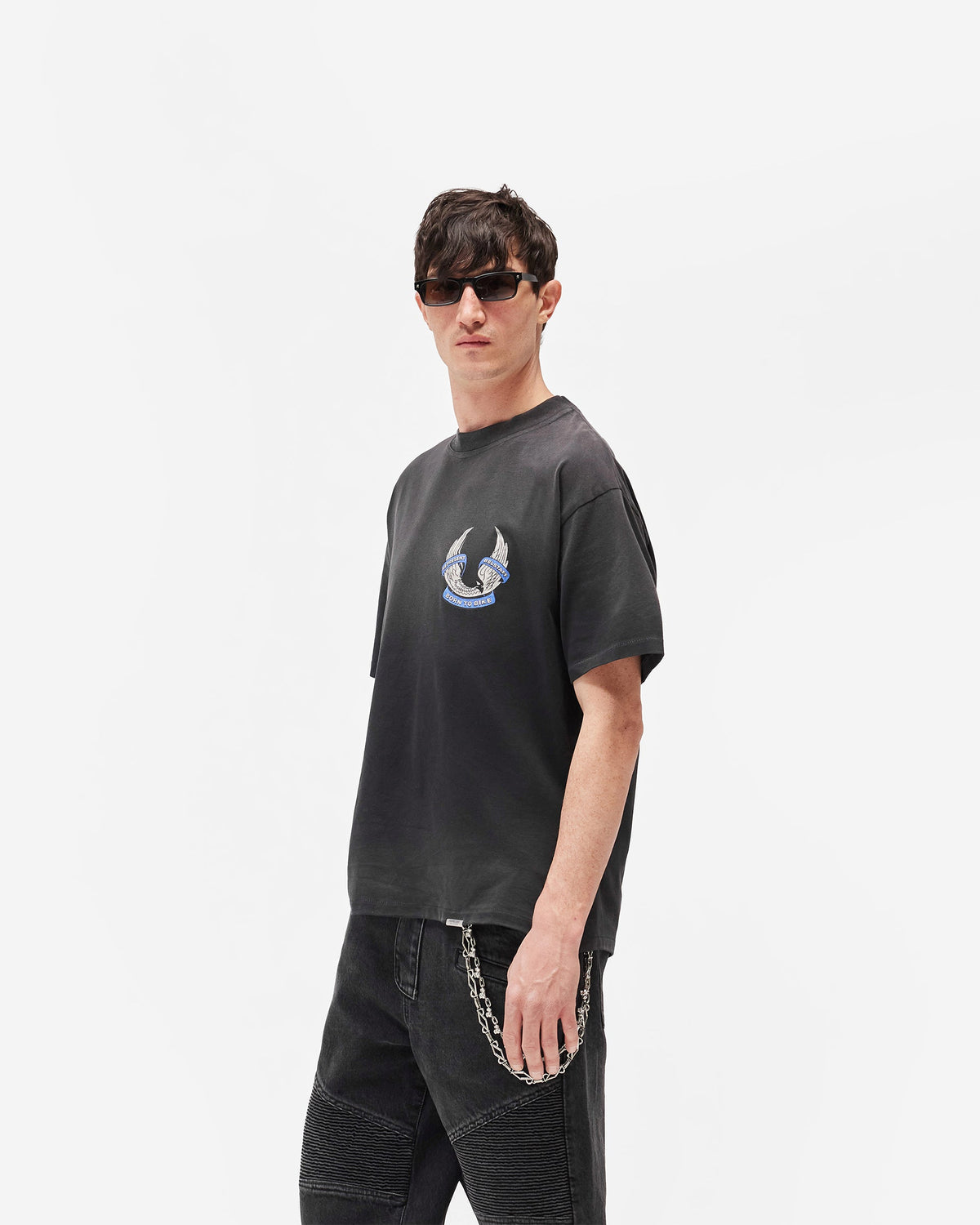 REPRESENT Represent X Belstaff Born To Bike T-Shirt - Aged Black