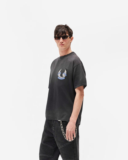 REPRESENT Represent X Belstaff Born To Bike T-Shirt - Aged Black