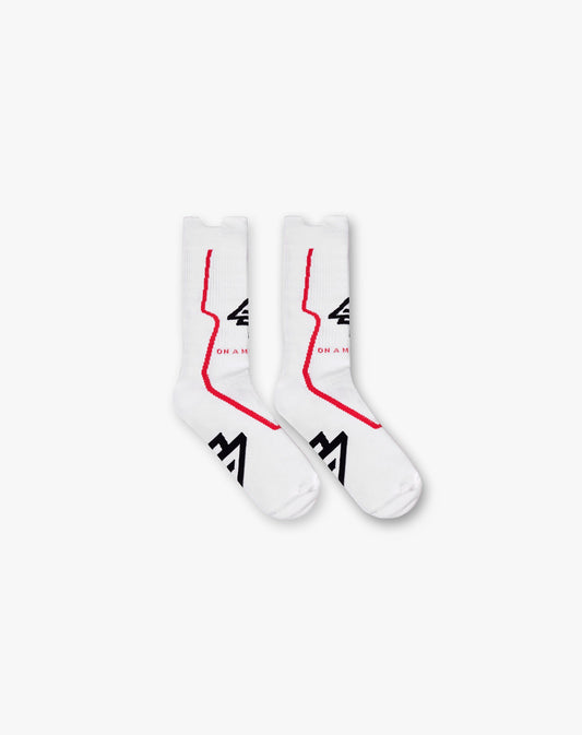 REPRESENT 247 Arc-4 Race Sock - Flat White