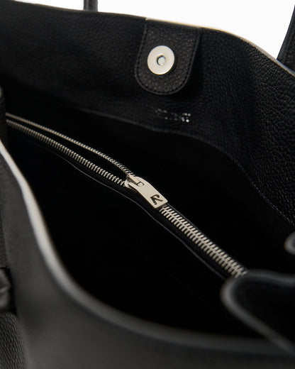 REPRESENT Leather Tote Bag - Textured Black