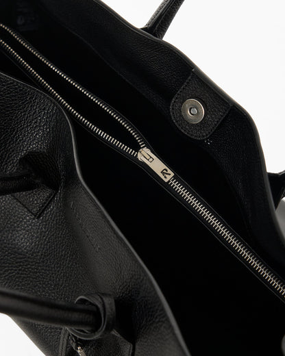 REPRESENT Leather Tote Bag - Textured Black