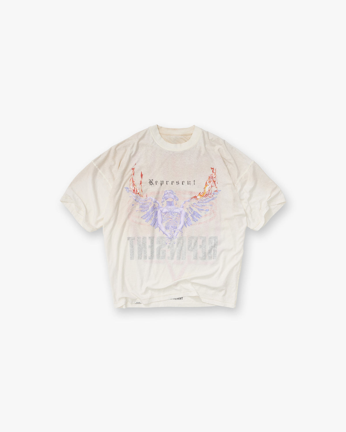 REPRESENT Reversible Living Legacy Tour T-Shirt - Flat White