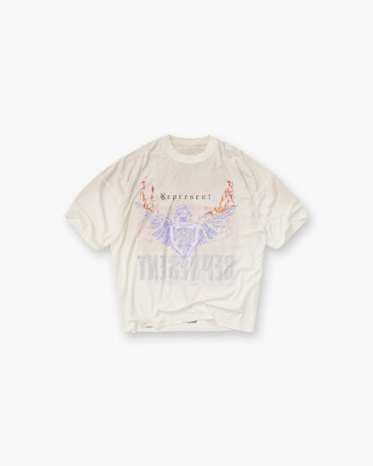 REPRESENT Reversible Living Legacy Tour T-Shirt - Flat White