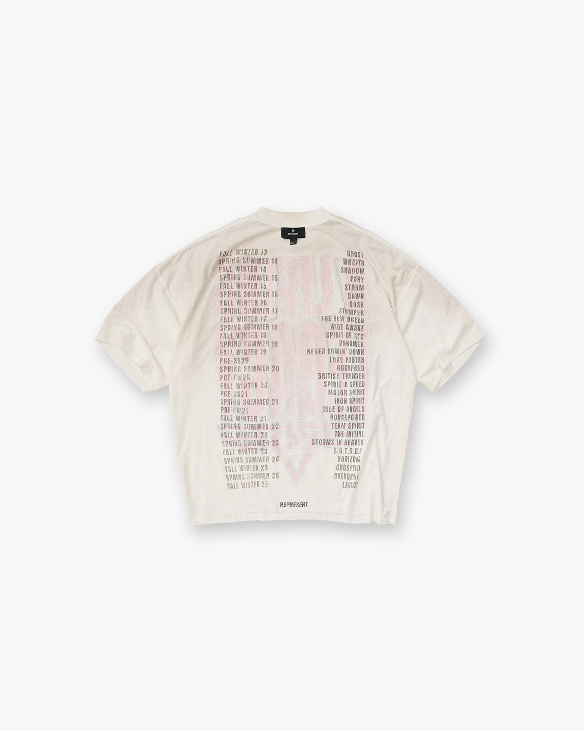 REPRESENT Reversible Living Legacy Tour T-Shirt - Flat White