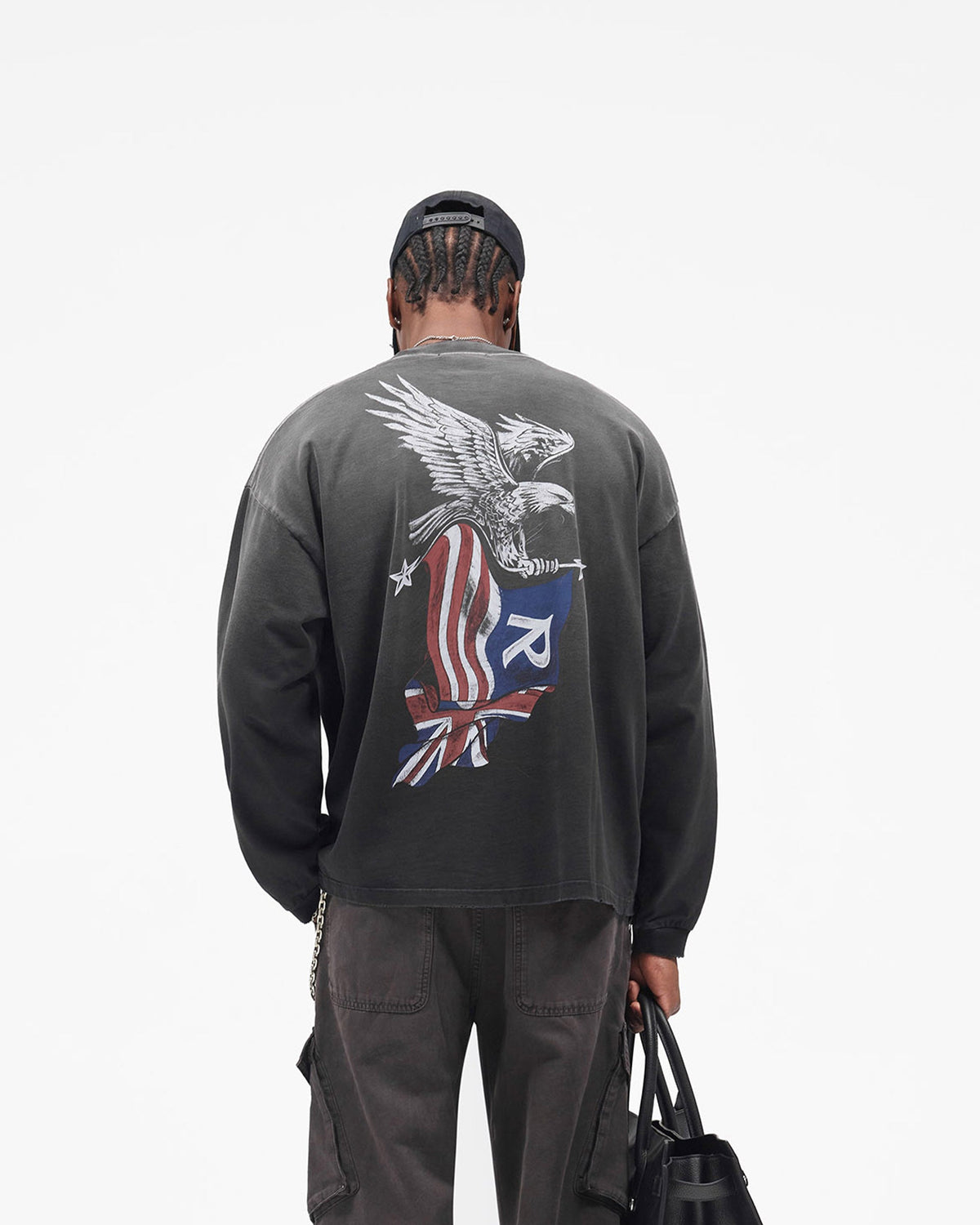 REPRESENT Eagle Long Sleeve T-Shirt - Black