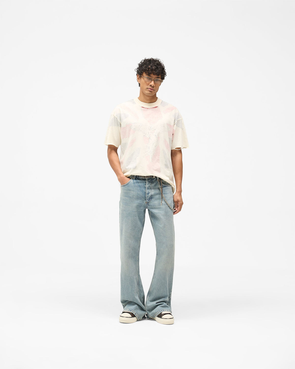 REPRESENT Flag T-Shirt - Off White