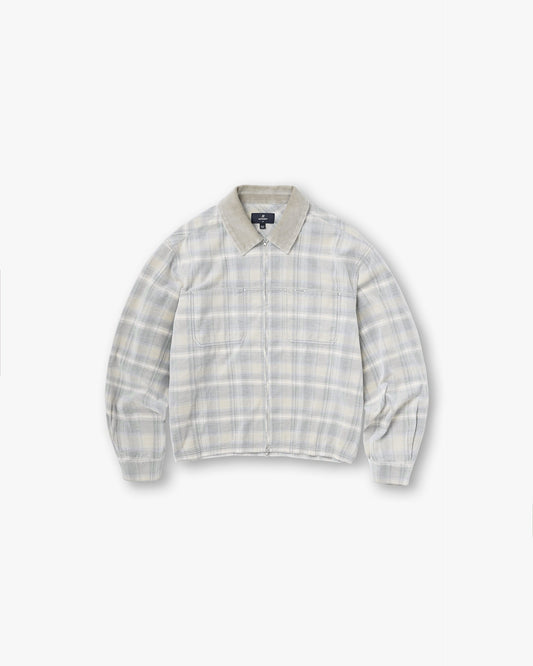 REPRESENT Cord Zip Flannel Shirt - Mineral