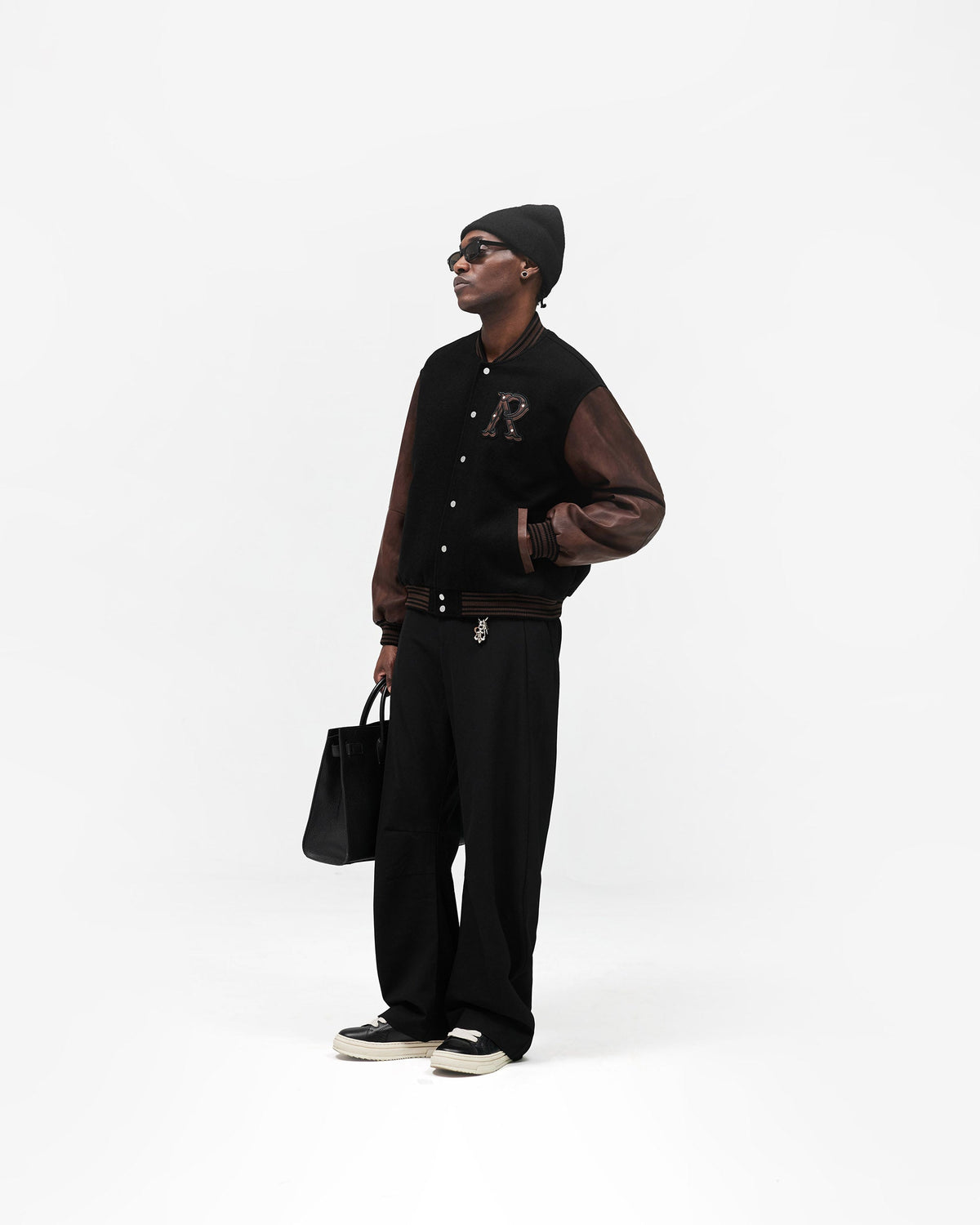 REPRESENT Varsity Bomber - Jet Black