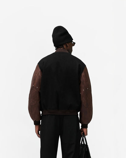 REPRESENT Varsity Bomber - Jet Black