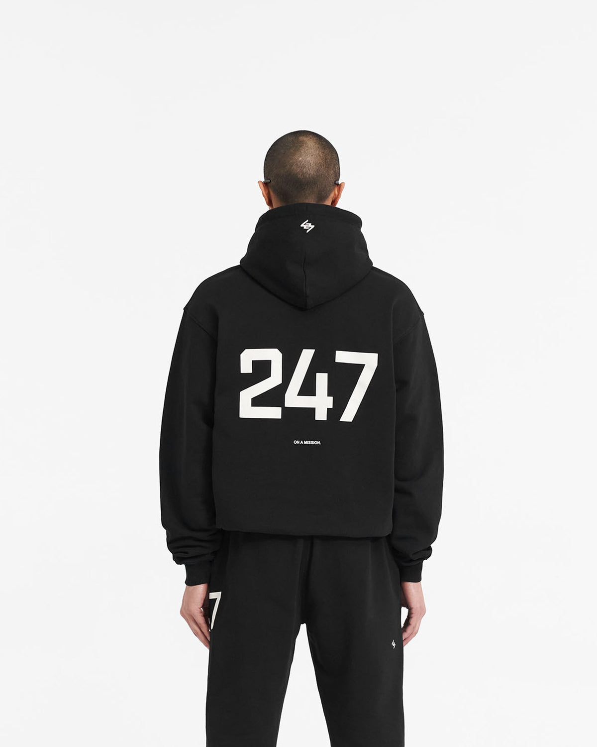 REPRESENT 247 Oversized Hoodie - Jet Black