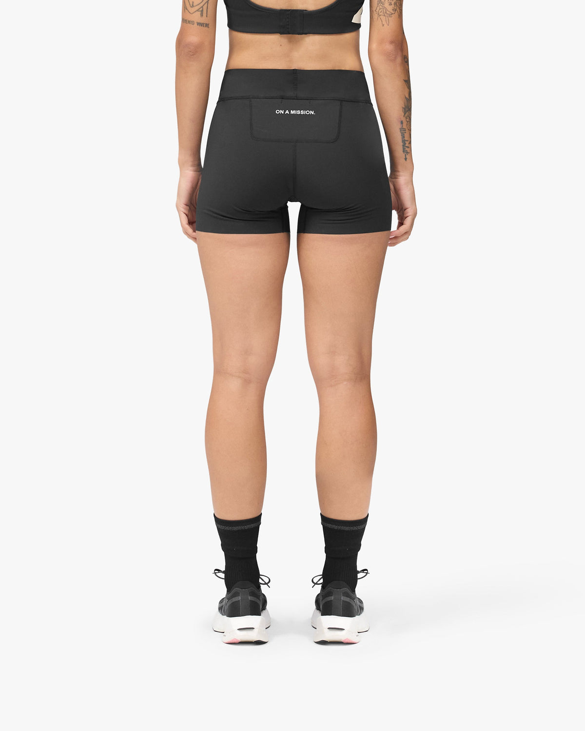 REPRESENT 247 Ghost Micro Short - Jet Black