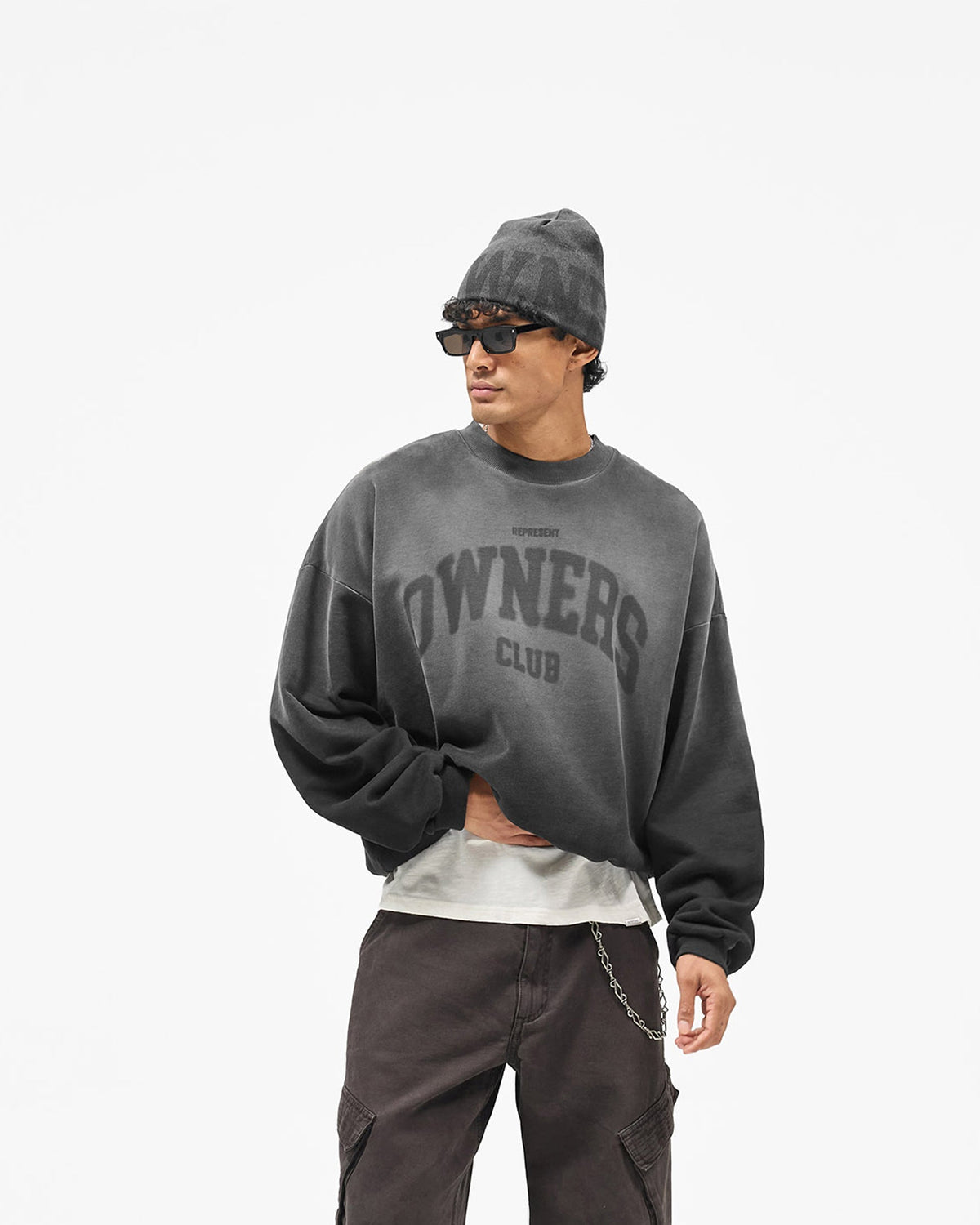 REPRESENT Represent Owners Club Sweatshirt - Weathered Black