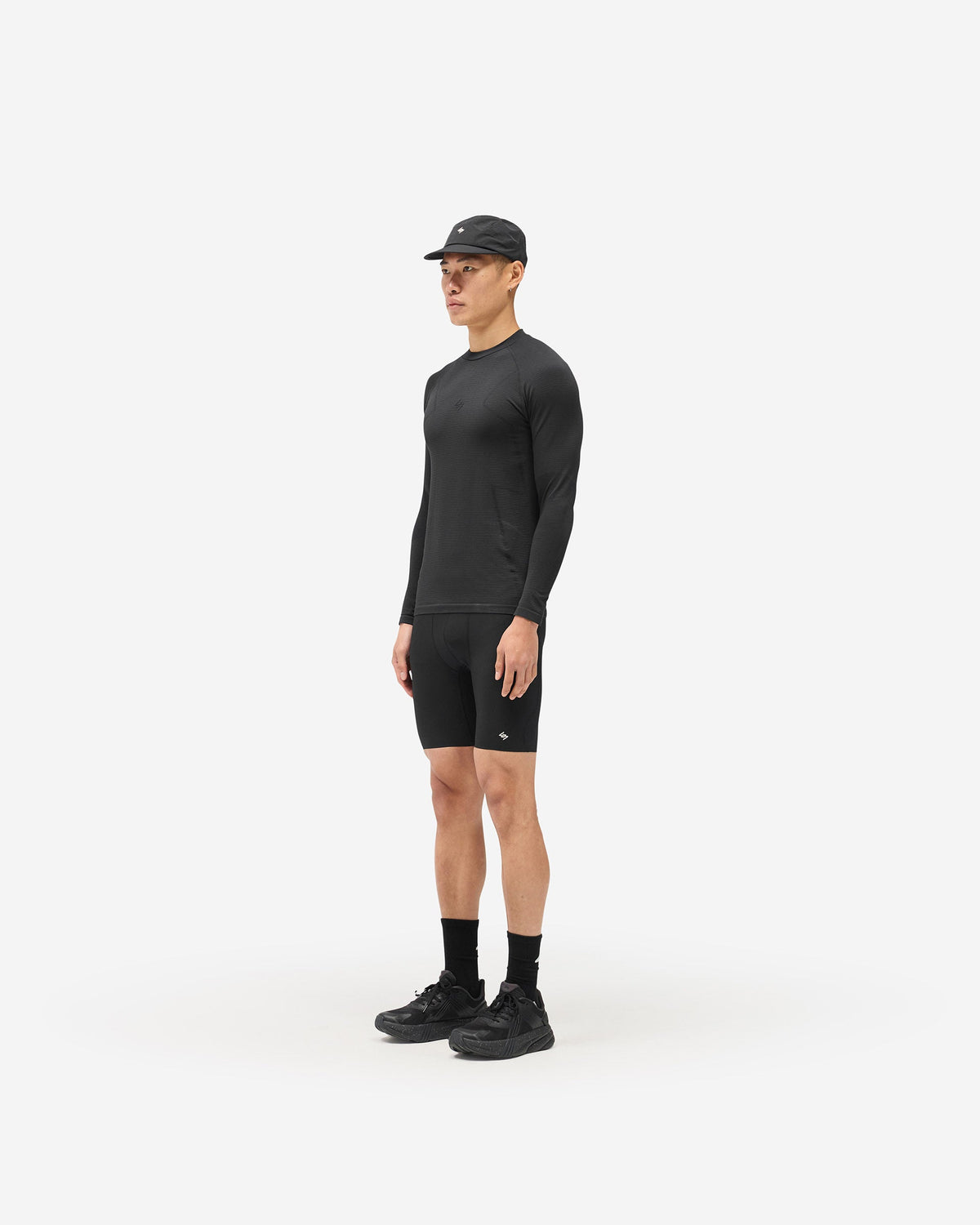 REPRESENT 247 Uprising Long Sleeve Seamless T-Shirt - Black