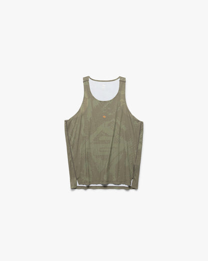 REPRESENT 247 Los Angeles Singlet - Aged Khaki