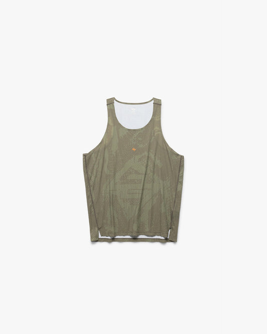 REPRESENT 247 Los Angeles Singlet - Aged Khaki