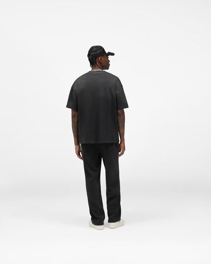 REPRESENT Legacy Crest T-Shirt - Stained Black