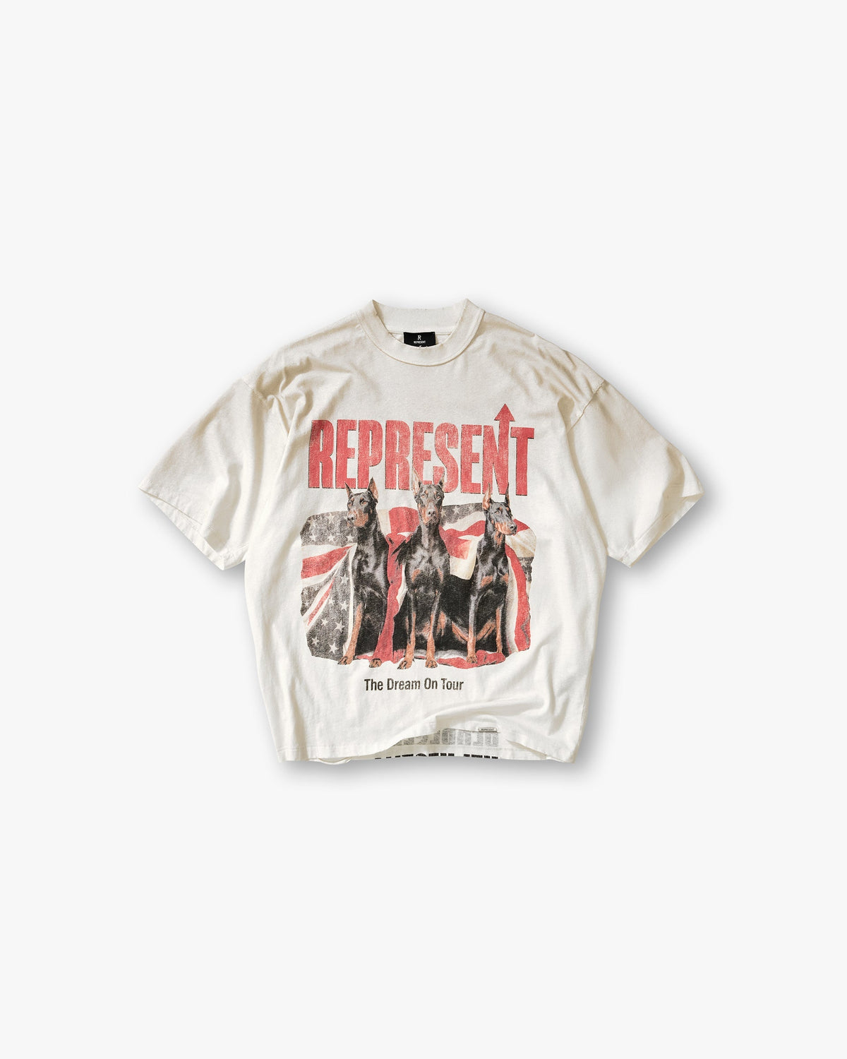 REPRESENT Dream On Tour T-Shirt - Washed Ecru