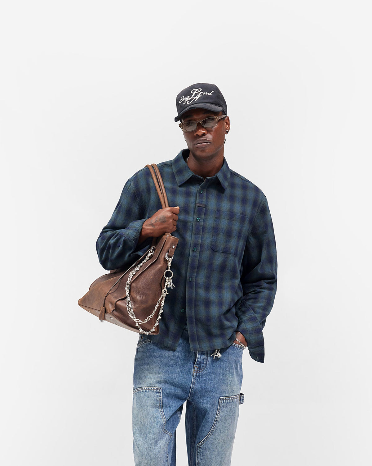 REPRESENT Resent Plaid Shirt - Dark Green