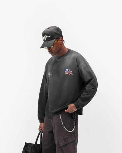 REPRESENT Eagle Long Sleeve T-Shirt - Black