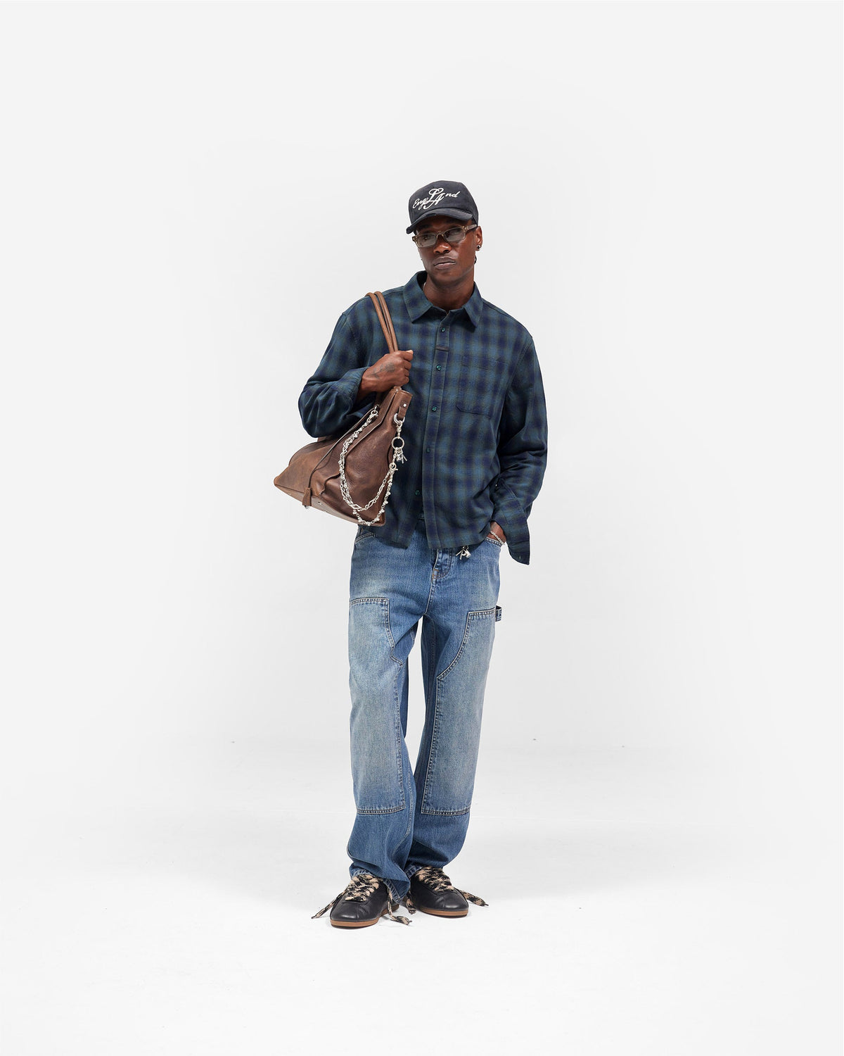 REPRESENT Resent Plaid Shirt - Dark Green