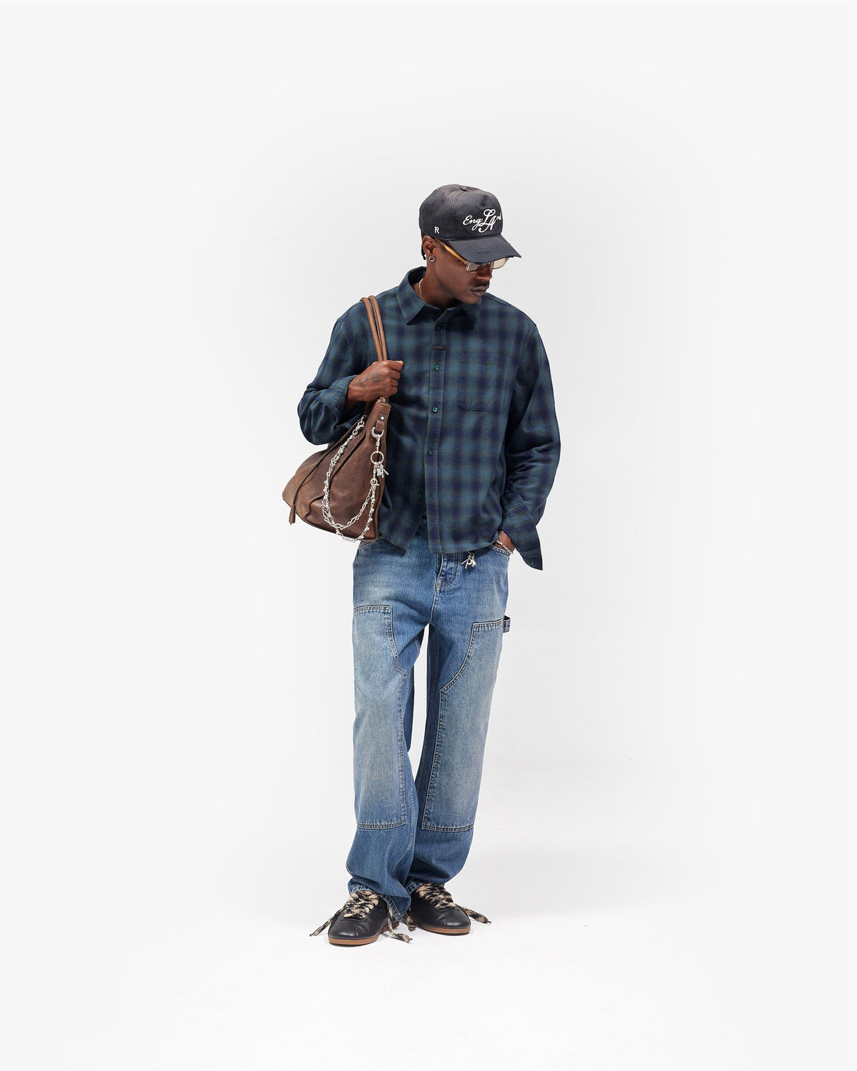REPRESENT Resent Plaid Shirt - Dark Green