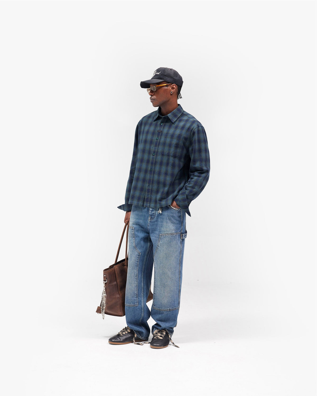 REPRESENT Resent Plaid Shirt - Dark Green