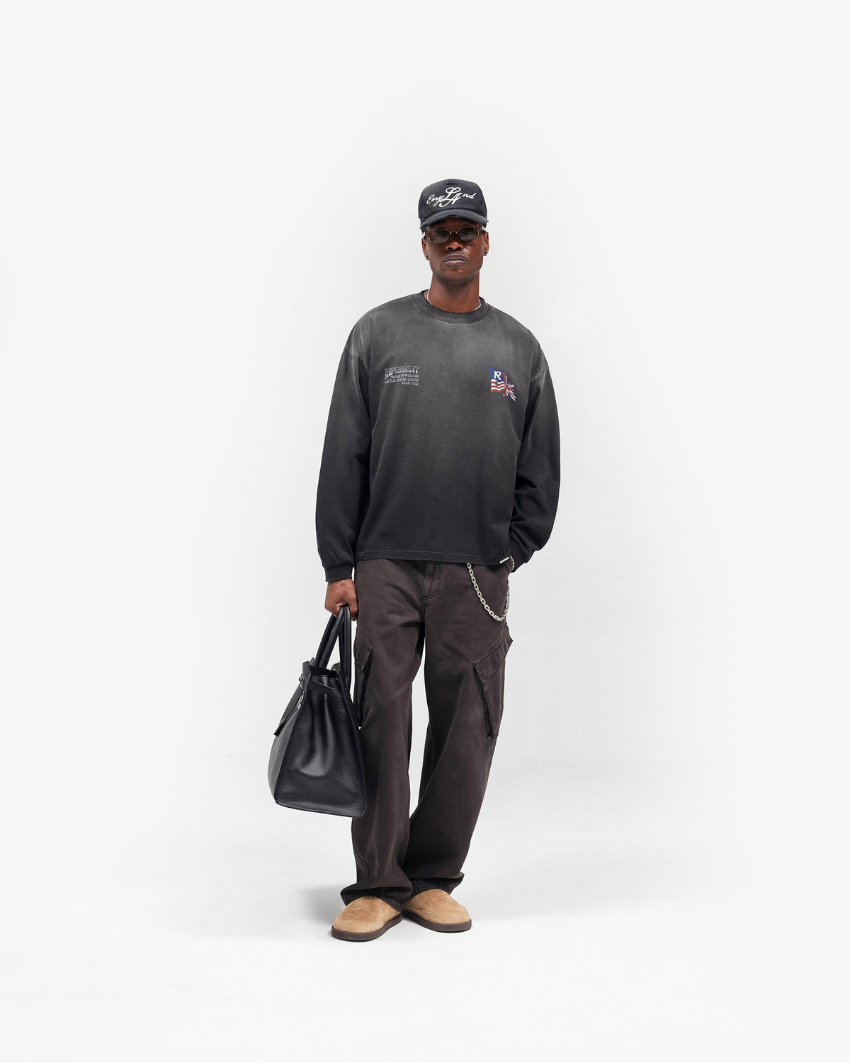 REPRESENT Eagle Long Sleeve T-Shirt - Black