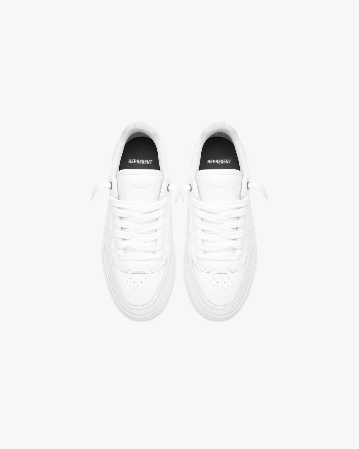 REPRESENT Initial Sneaker - Leather - Flat White