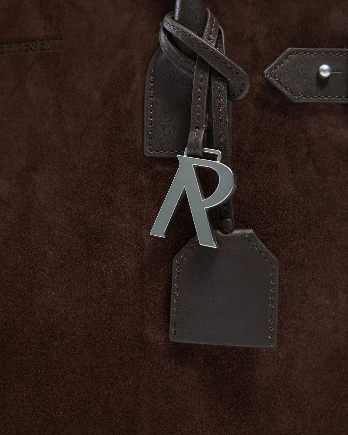 REPRESENT Suede Leather Tote Bag - Brown