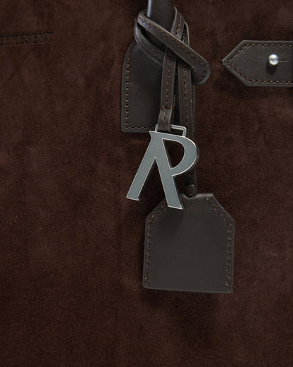 REPRESENT Suede Leather Tote Bag - Brown