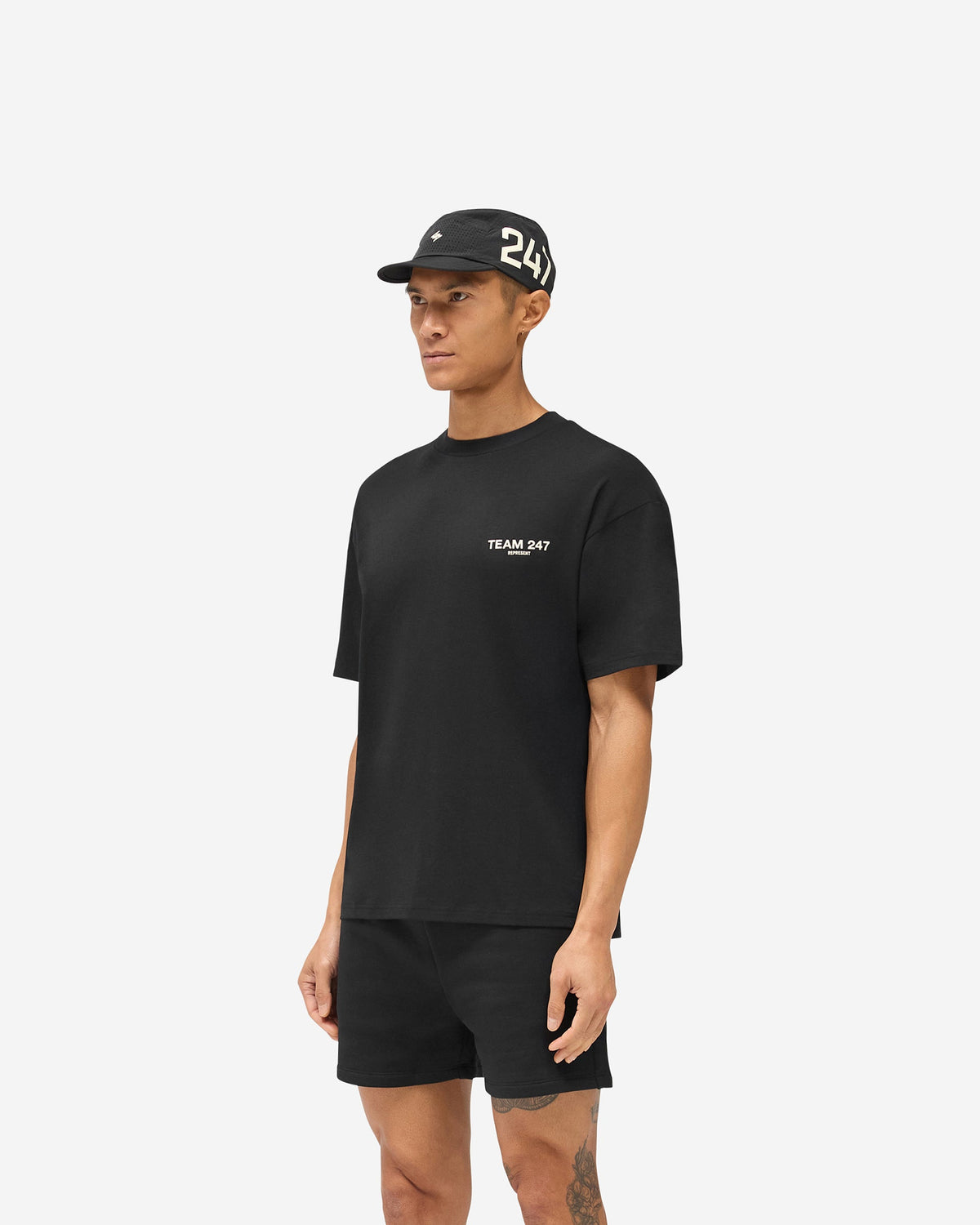 REPRESENT Team 247 Oversized T-Shirt - Jet Black