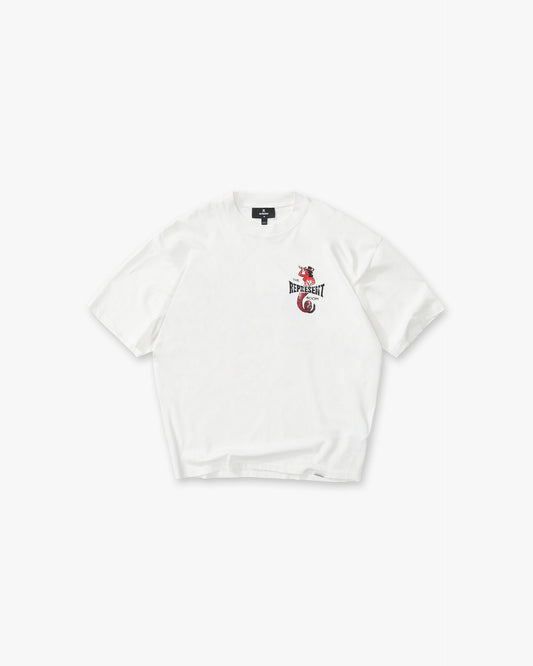 REPRESENT Represent x The Viper Room Dice T-Shirt - Flat White