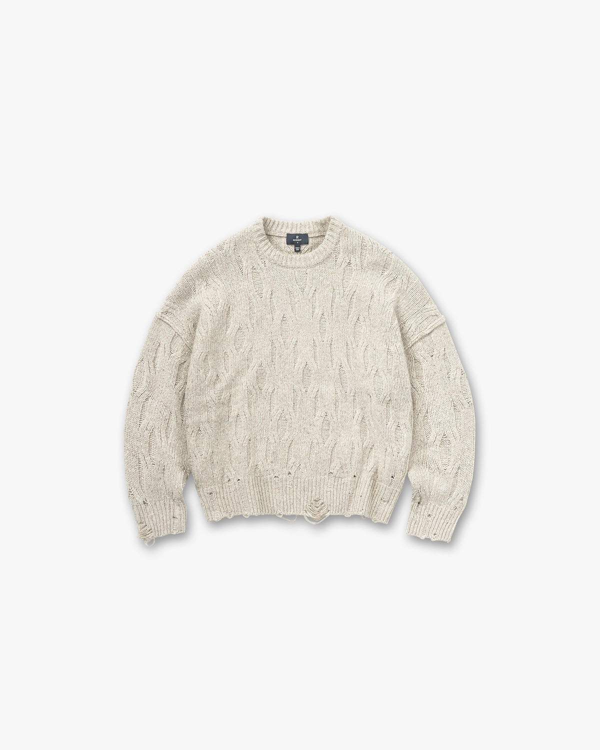 REPRESENT Distress Knit Sweater - Taupe