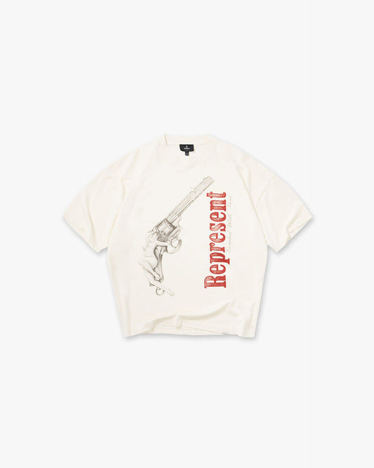 REPRESENT Loaded With Love T-Shirt - Buttercream