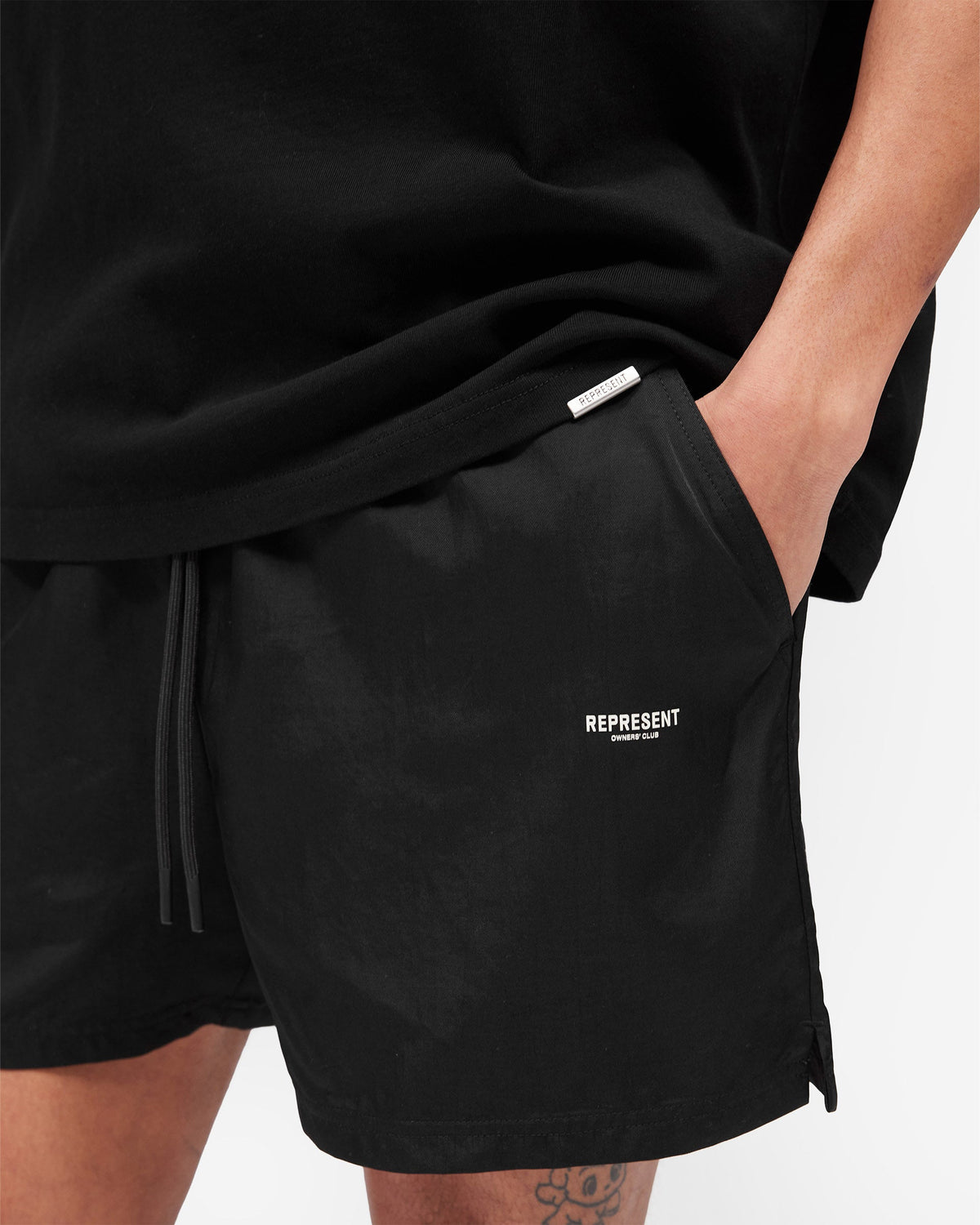 REPRESENT Micro Owners Club Swim Shorts - Black