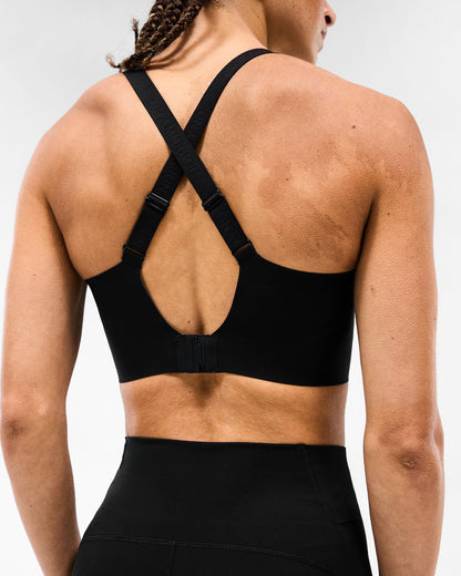 REPRESENT 247 Mid Impact Sports Bra - Black