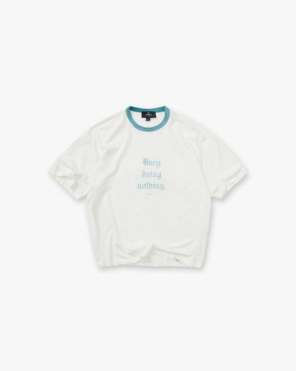REPRESENT Busy Doing Nothing T-Shirt - Flat White