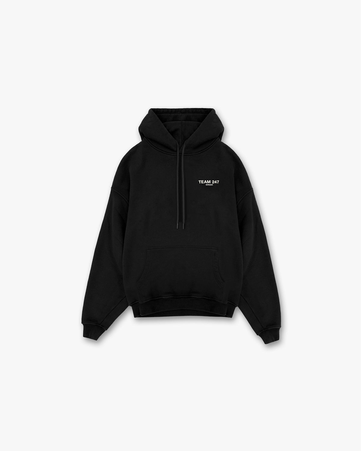 REPRESENT Team 247 Oversized Hoodie - Jet Black