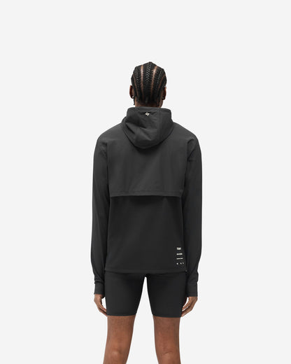 REPRESENT 247 Hooded Quarter Zip - Black